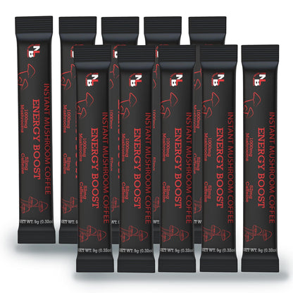 Energy Instant Mushroom Coffee - 10 Stick Packs