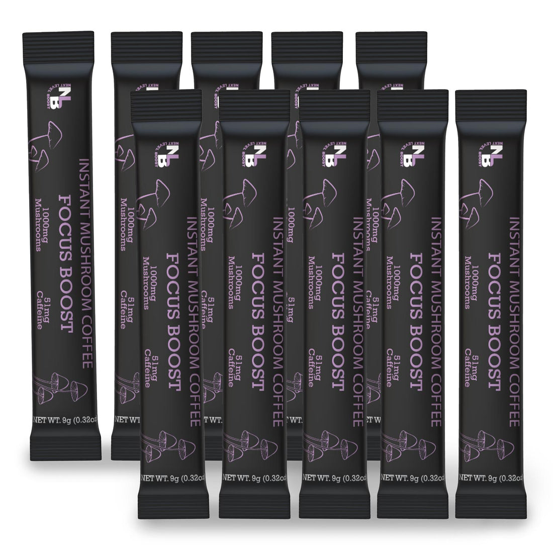 Focus Instant Mushroom Coffee - 10 Stick Packs